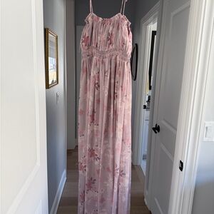 Wishlist Blush Pink Ruffled Waistband Skirt